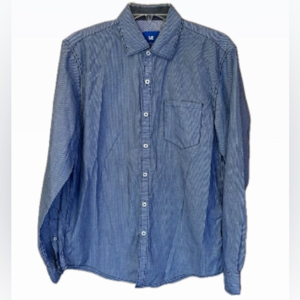 Michael Brandon Blue Long Sleeve Button Down Shirt Size S